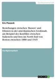 Cover von Beziehungen zwischen 'Rassen' und Ethnien in der amerikanischen Großstadt, am Beispiel des Konflikts zwischen Italienern und Iren im North End von Boston zwischen 1880 und 1945
