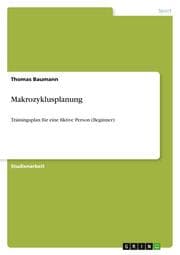 Cover von Makrozyklusplanung