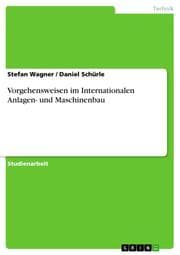 Cover von Vorgehensweisen im Internationalen Anlagen- und Maschinenbau