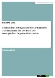 Cover von Mikropolitik in Organisationen