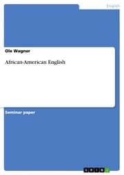Cover von African-American English