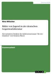 Cover von Bilder von Jugend in der deutschen Gegenwartsliteratur