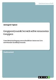 Cover von Gruppendynamik bei sich selbst steuernden Gruppen