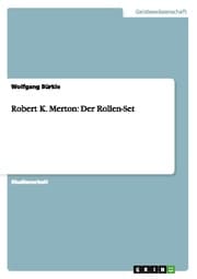 Cover von Robert K.Merton: Der Rollen-Set