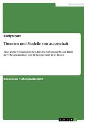 Cover von Theorien und Modelle von Autorschaft