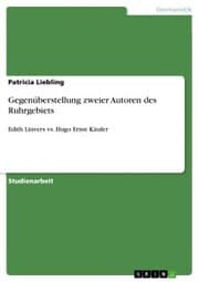 Cover von Gegenüberstellung zweier Autoren des Ruhrgebiets