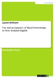 Cover von Use and acceptance of Maori borrowings in New Zealand English
