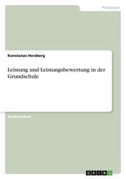 Cover von Leistung und Leistungsbewertung in der Grundschule