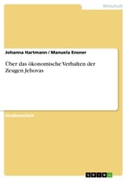 Cover von Über das ökonomische Verhalten der Zeugen Jehovas