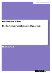 Cover von Die Sprachentwicklung des Menschen