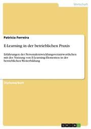 Cover von E-Learning in der betrieblichen Praxis