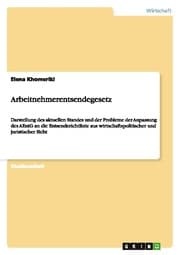 Cover von Arbeitnehmerentsendegesetz