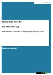 Cover von Entnazifizierung