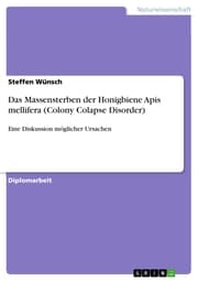 Cover von Das Massensterben der Honigbiene Apis mellifera (Colony Colapse Disorder)