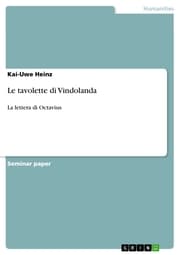 Cover von Le tavolette di Vindolanda
