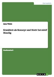 Cover von Krankheit als Konzept und Motiv bei Adolf Muschg