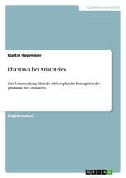 Cover von Phantasia bei Aristoteles
