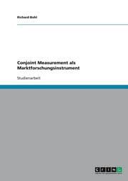 Cover von Conjoint Measurement als Marktforschungsinstrument