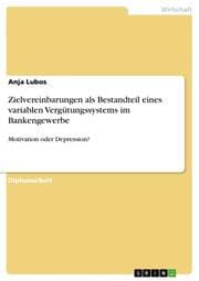 Cover von Zielvereinbarungen als Bestandteil eines variablen Vergütungssystems im Bankengewerbe
