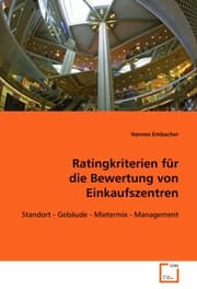 Cover von Ratingkriterien für die Bewertung von Einkaufszentren