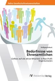 Cover von Bedürfnisse von Ehrenamtlichen