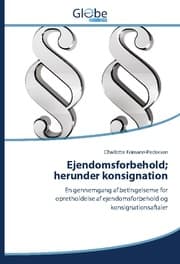 Cover von Ejendomsforbehold; herunder konsignation