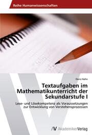 Cover von Textaufgaben im Mathematikunterricht der Sekundarstufe I