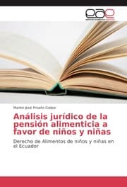 Cover von Análisis jurídico de la pensión alimenticia a favor de niños y niñas
