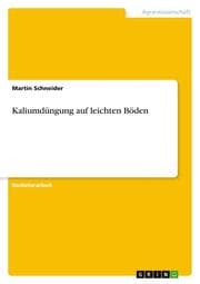 Cover von Kaliumdüngung auf leichten Böden