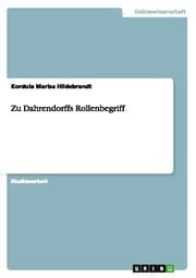 Cover von Zu Dahrendorffs Rollenbegriff