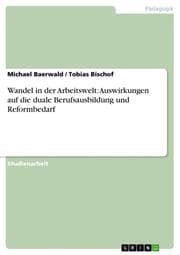 Cover von Wandel in der Arbeitswelt: Auswirkungen auf die duale Berufsausbildung und Reformbedarf