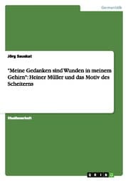 Cover von 'Meine Gedanken sind Wunden in meinem Gehirn': Heiner Müller und das Motiv des Scheiterns