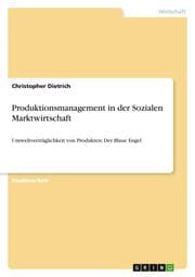 Cover von Produktionsmanagement in der Sozialen Marktwirtschaft