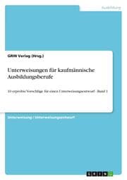 Cover von Unterweisungen für kaufmännische Ausbildungsberufe