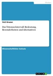 Cover von Das Tritonus-Intervall. Bedeutung, Besonderheiten und Alternativen