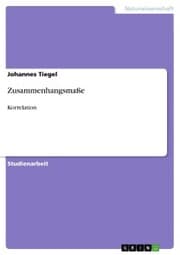 Cover von Zusammenhangsmaße