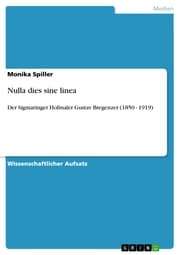 Cover von Nulla dies sine linea