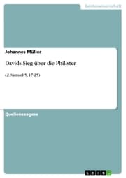Cover von Davids Sieg über die Philister