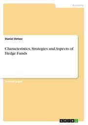 Cover von Characteristics, Strategies and Aspects of Hedge Funds