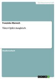 Cover von Täter-Opfer-Ausgleich