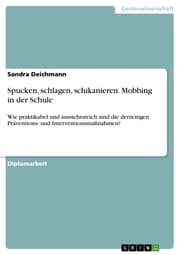 Cover von Spucken, schlagen, schikanieren. Mobbing in der Schule