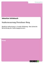 Cover von Stadterneuerung Prenzlauer Berg