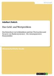 Cover von Das Geld- und Wertproblem