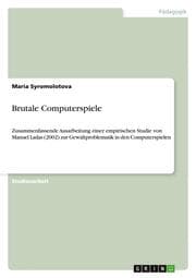 Cover von Brutale Computerspiele