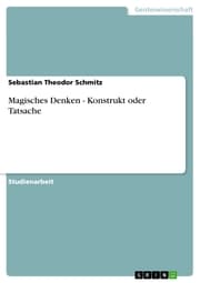 Cover von Magisches Denken - Konstrukt oder Tatsache