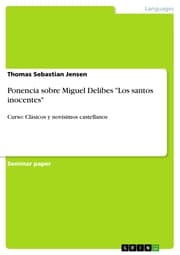 Cover von Ponencia sobre Miguel Delibes 'Los santos inocentes'