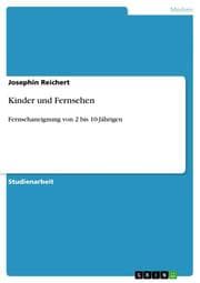 Cover von Kinder und Fernsehen