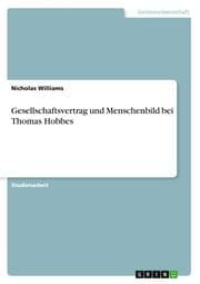 Cover von Gesellschaftsvertrag und Menschenbild bei Thomas Hobbes