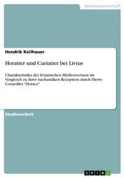 Cover von Horatier und Curiatier bei Livius