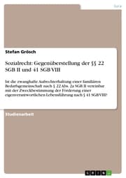 Cover von Sozialrecht: Gegenüberstellung der §§ 22 SGB II und 41 SGB VIII